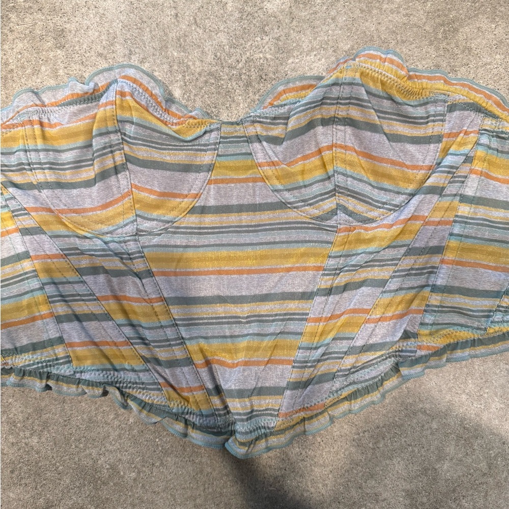 Urban Outfitters Multicolor Strapless Top